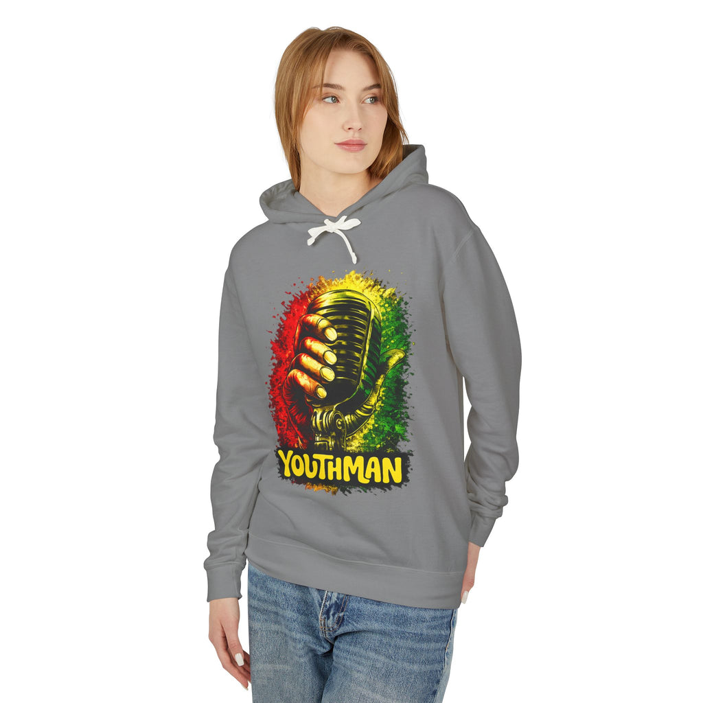 Youthman Microphone Hoodie — Reggae Vintage Mic Graphic Sweatshirt