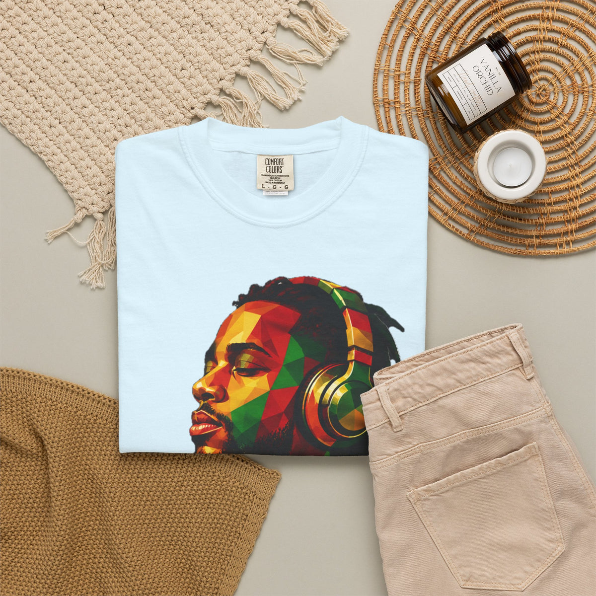 Sazzy Headphones Portrait T-Shirt
