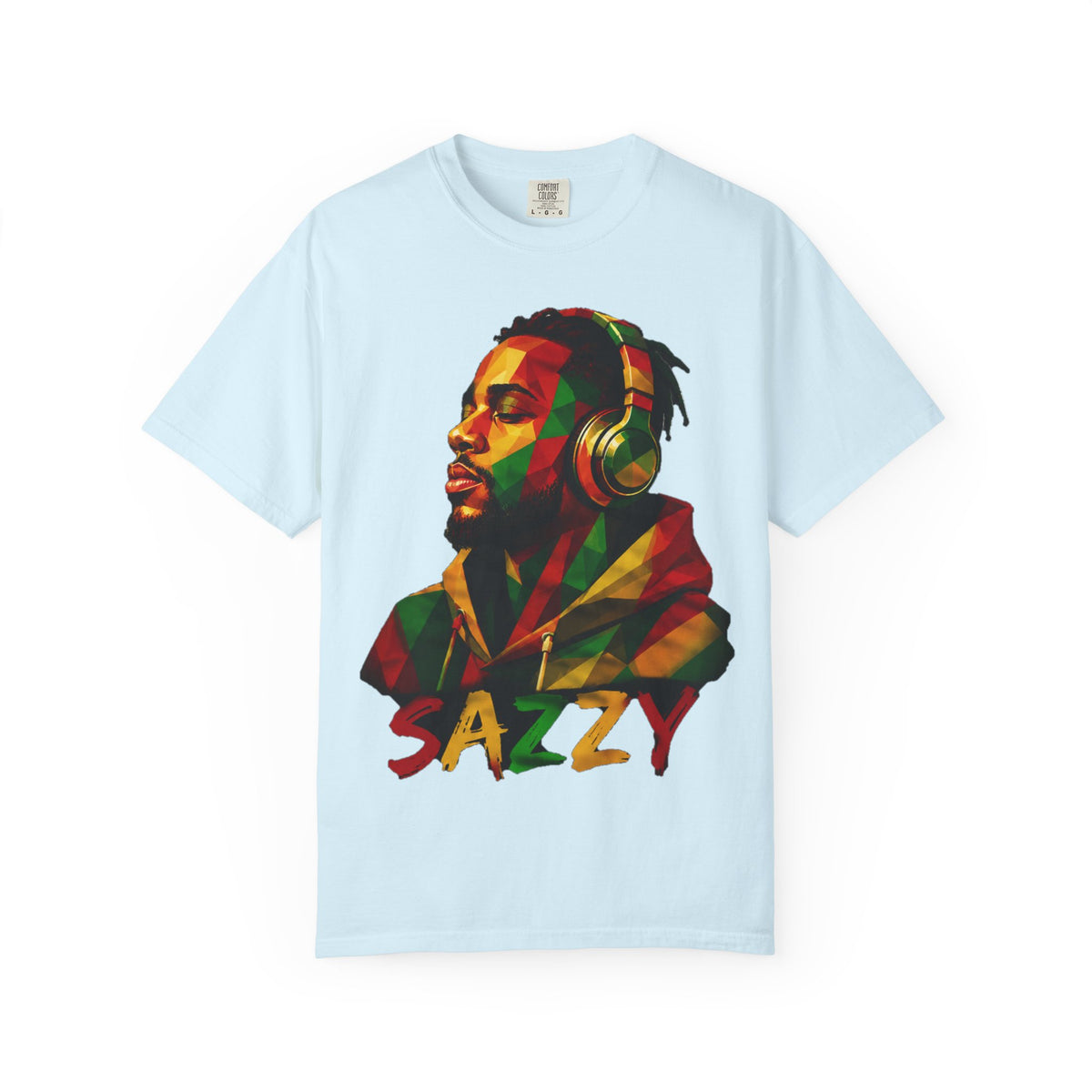 Sazzy Headphones Portrait T-Shirt