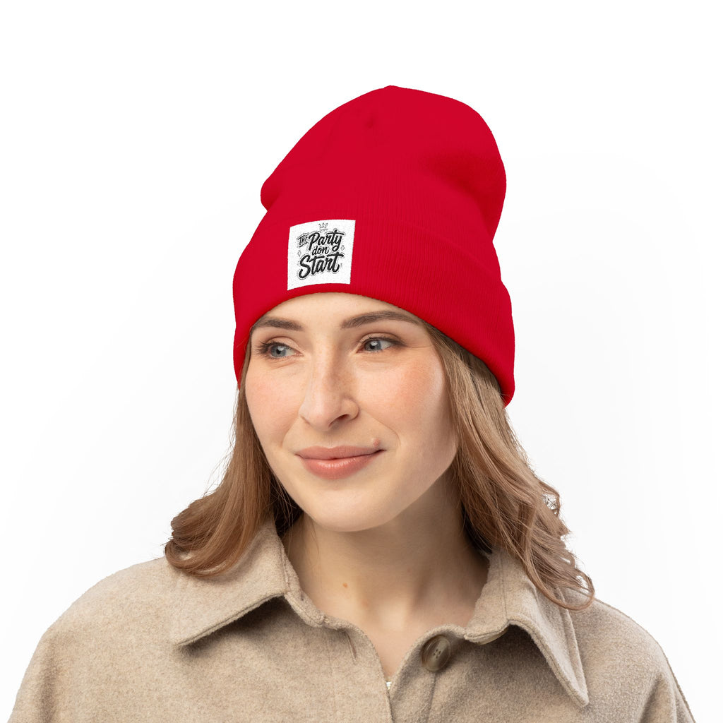 Knit Beanie (Embroidery)
