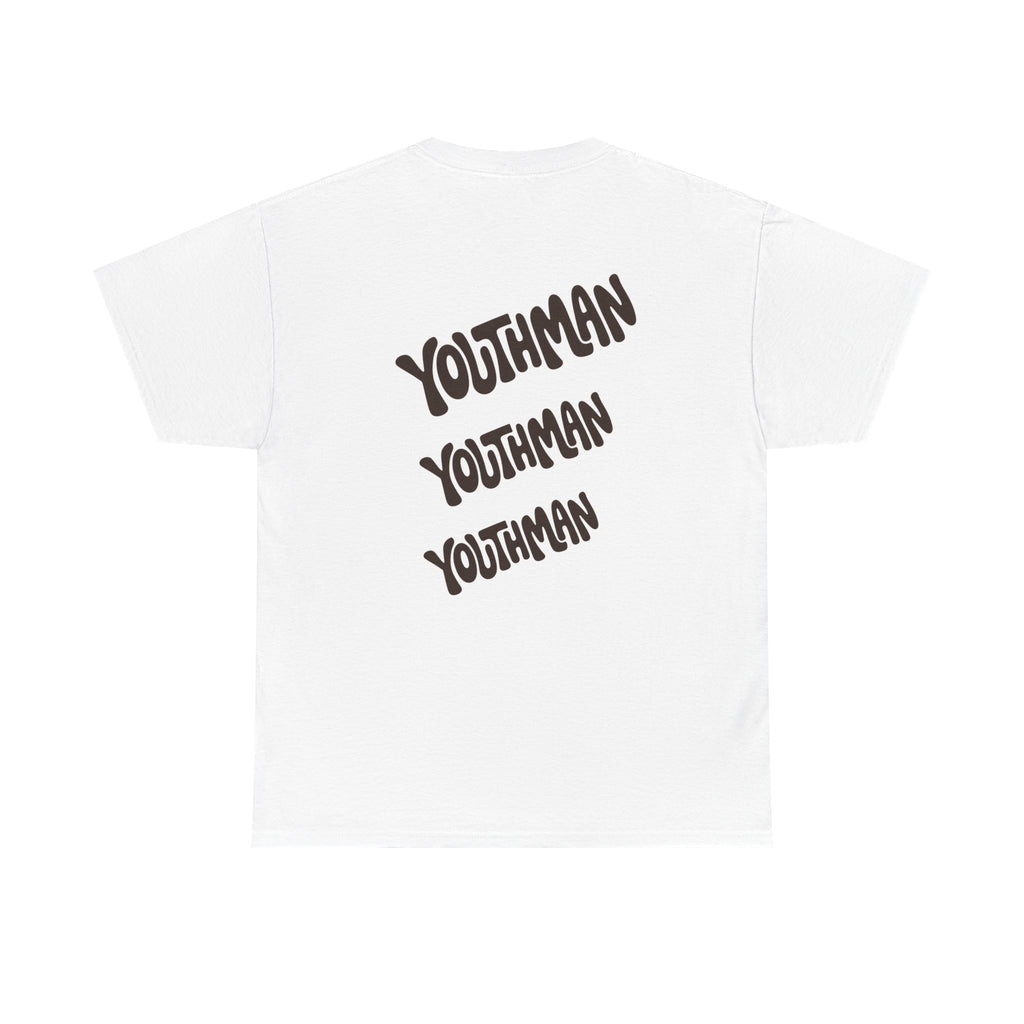 Youthman Tee — Retro Script Graphic T‑Shirt (Front & Back)