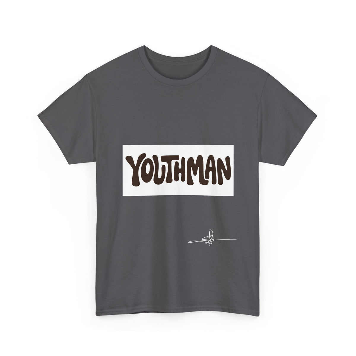 Youthman Tee — Retro Script Graphic T‑Shirt (Front & Back)