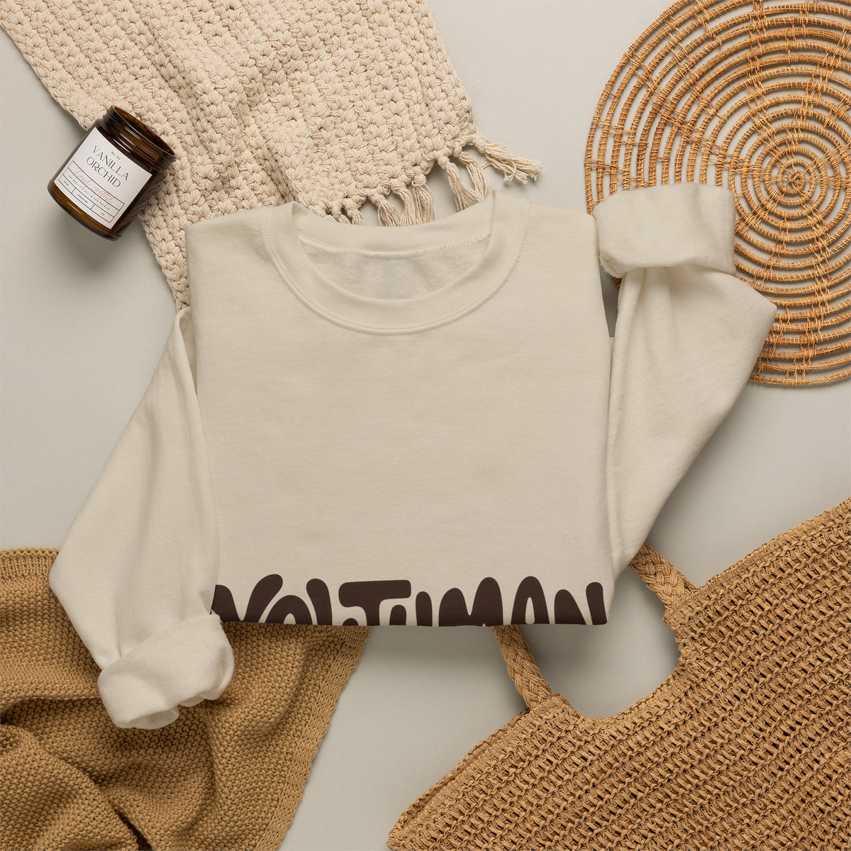 Youthman Crewneck Sweatshirt — Retro Script Graphic Pullover