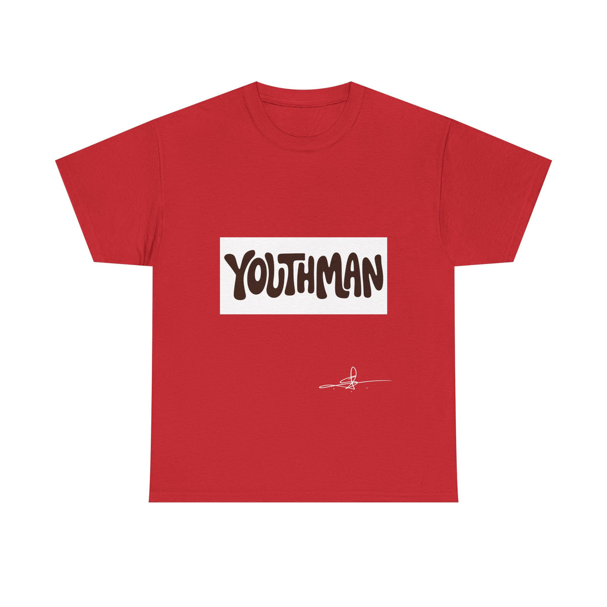 Youthman Tee — Retro Script Graphic T‑Shirt (Front & Back)