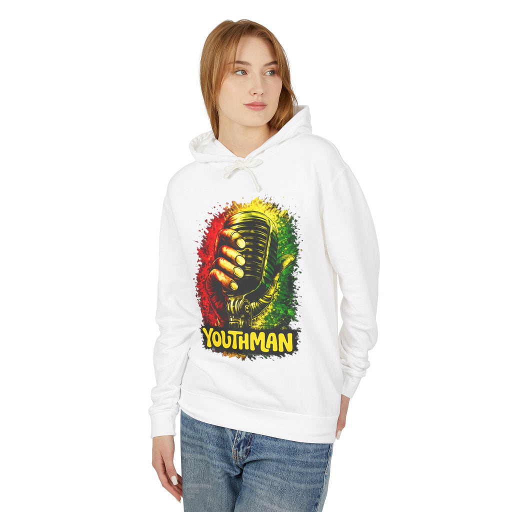 Youthman Microphone Hoodie — Reggae Vintage Mic Graphic Sweatshirt