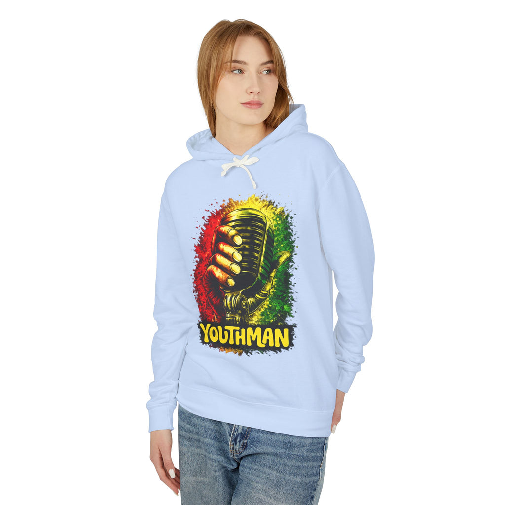 Youthman Microphone Hoodie — Reggae Vintage Mic Graphic Sweatshirt
