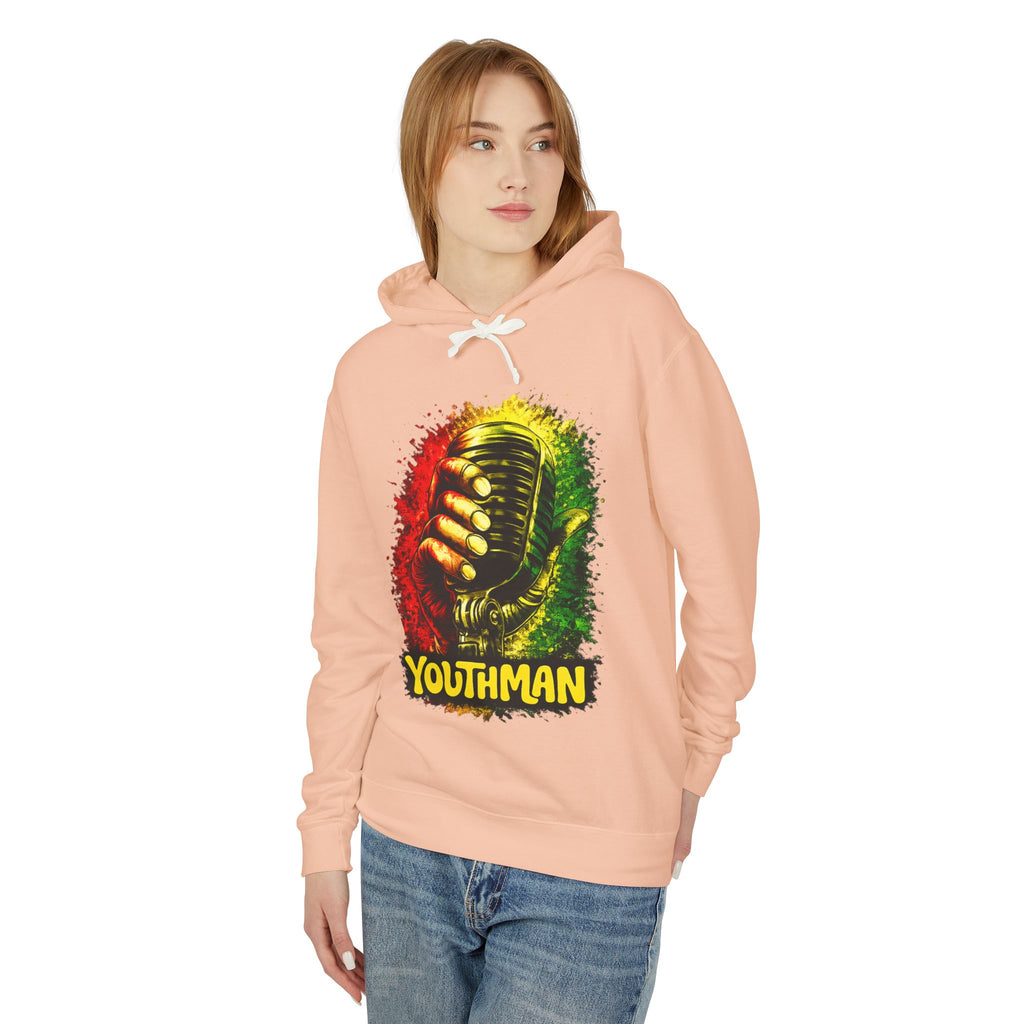 Youthman Microphone Hoodie — Reggae Vintage Mic Graphic Sweatshirt