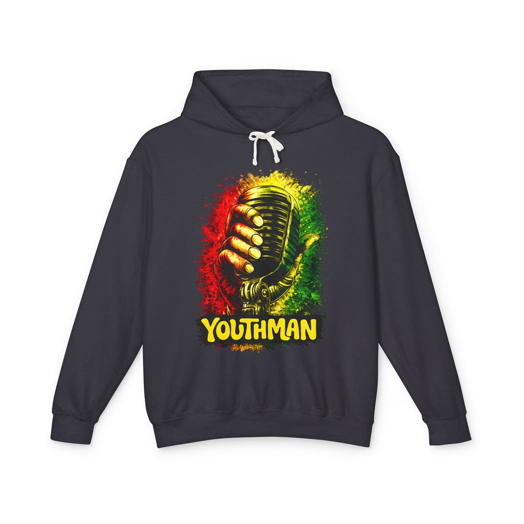 Youthman Microphone Hoodie — Reggae Vintage Mic Graphic Sweatshirt