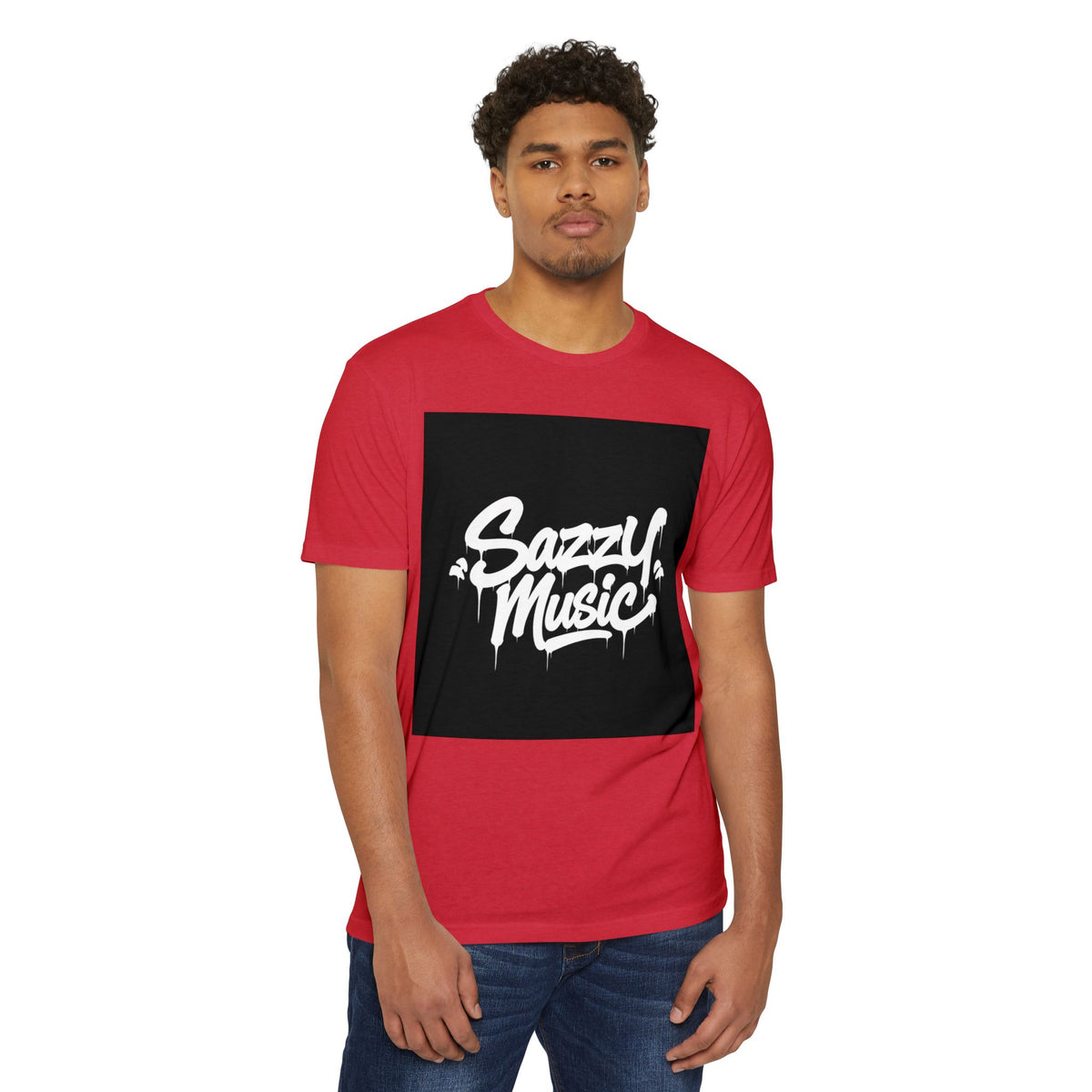 Sazzy Music Graphic T-Shirt — Urban Streetwear Tee with Drip Logo