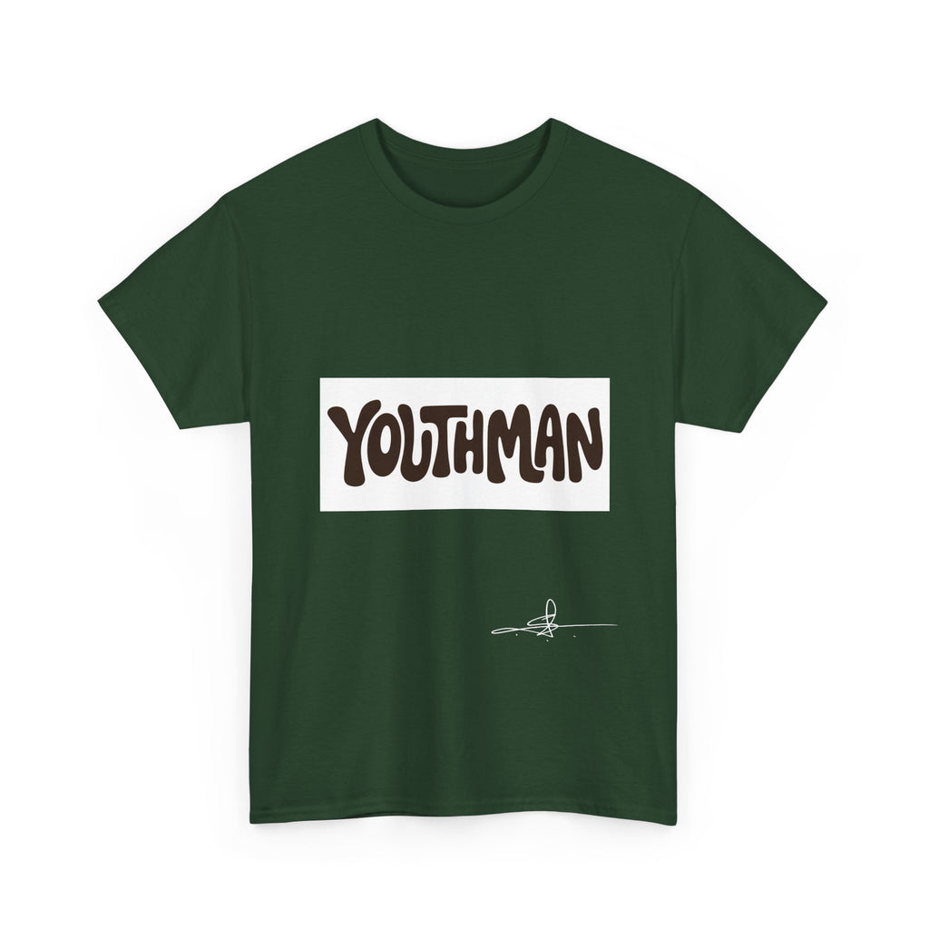 Youthman Tee — Retro Script Graphic T‑Shirt (Front & Back)