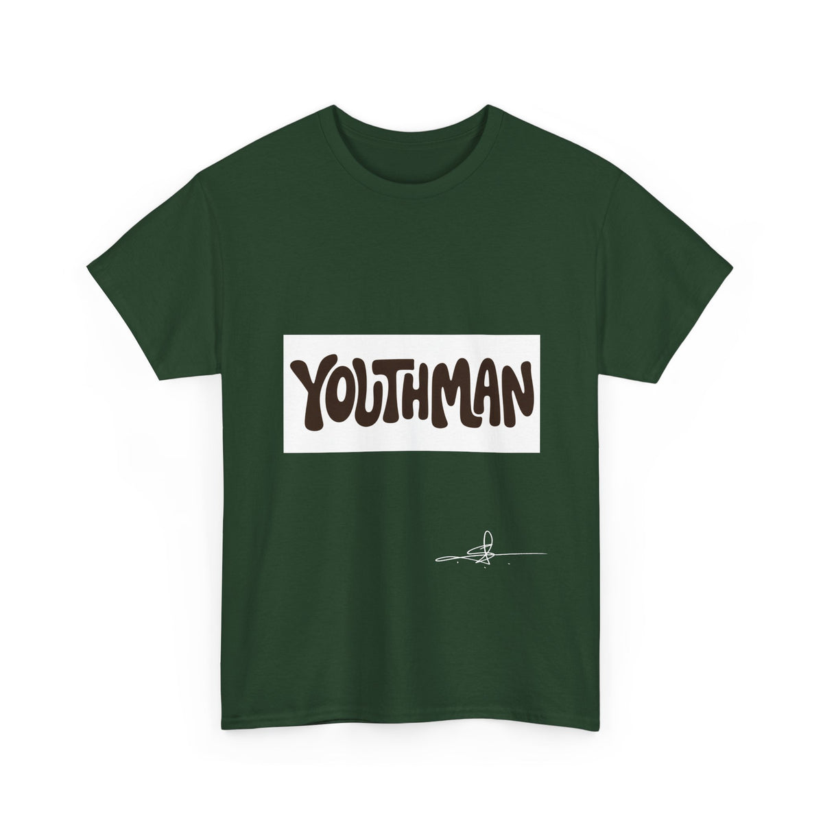 Youthman Tee — Retro Script Graphic T‑Shirt (Front & Back)