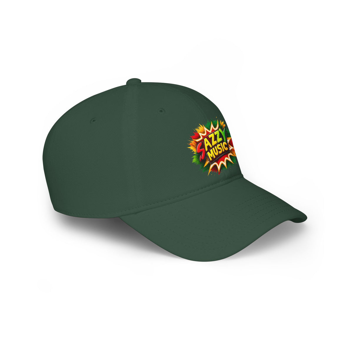 Sazzy Music Reggae Cap — Retro Pop Art Low Profile Baseball Hat