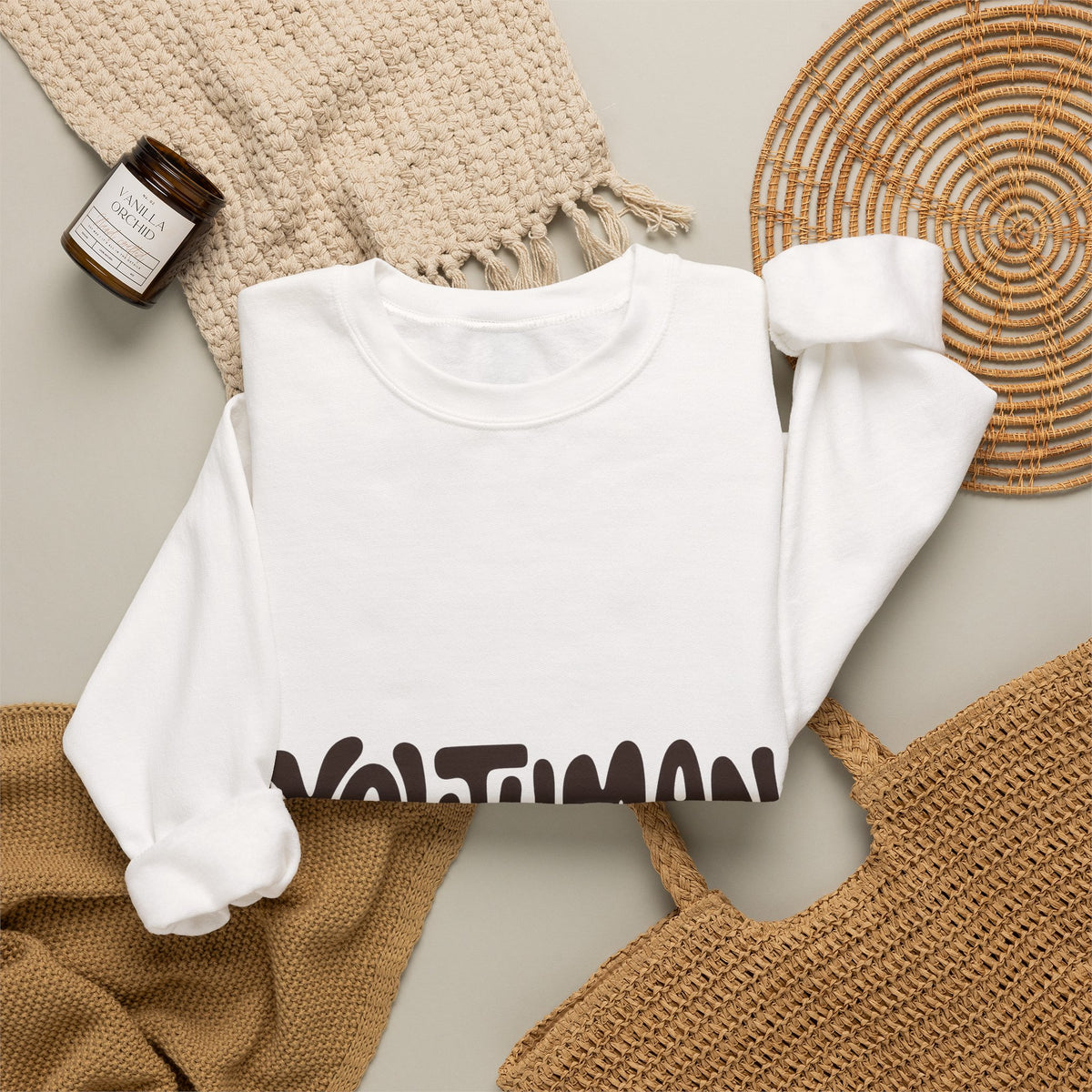 Youthman Crewneck Sweatshirt — Retro Script Graphic Pullover