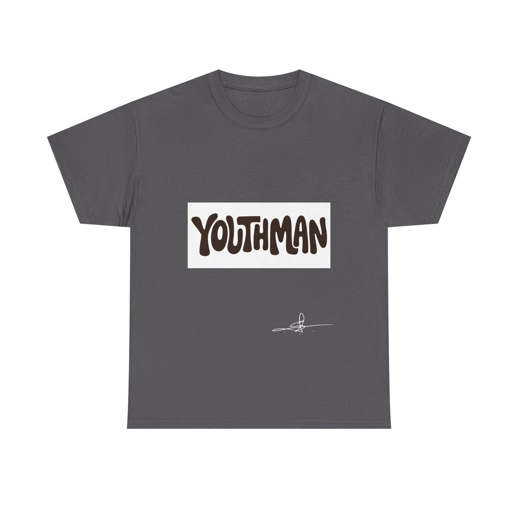 Youthman Tee — Retro Script Graphic T‑Shirt (Front & Back)