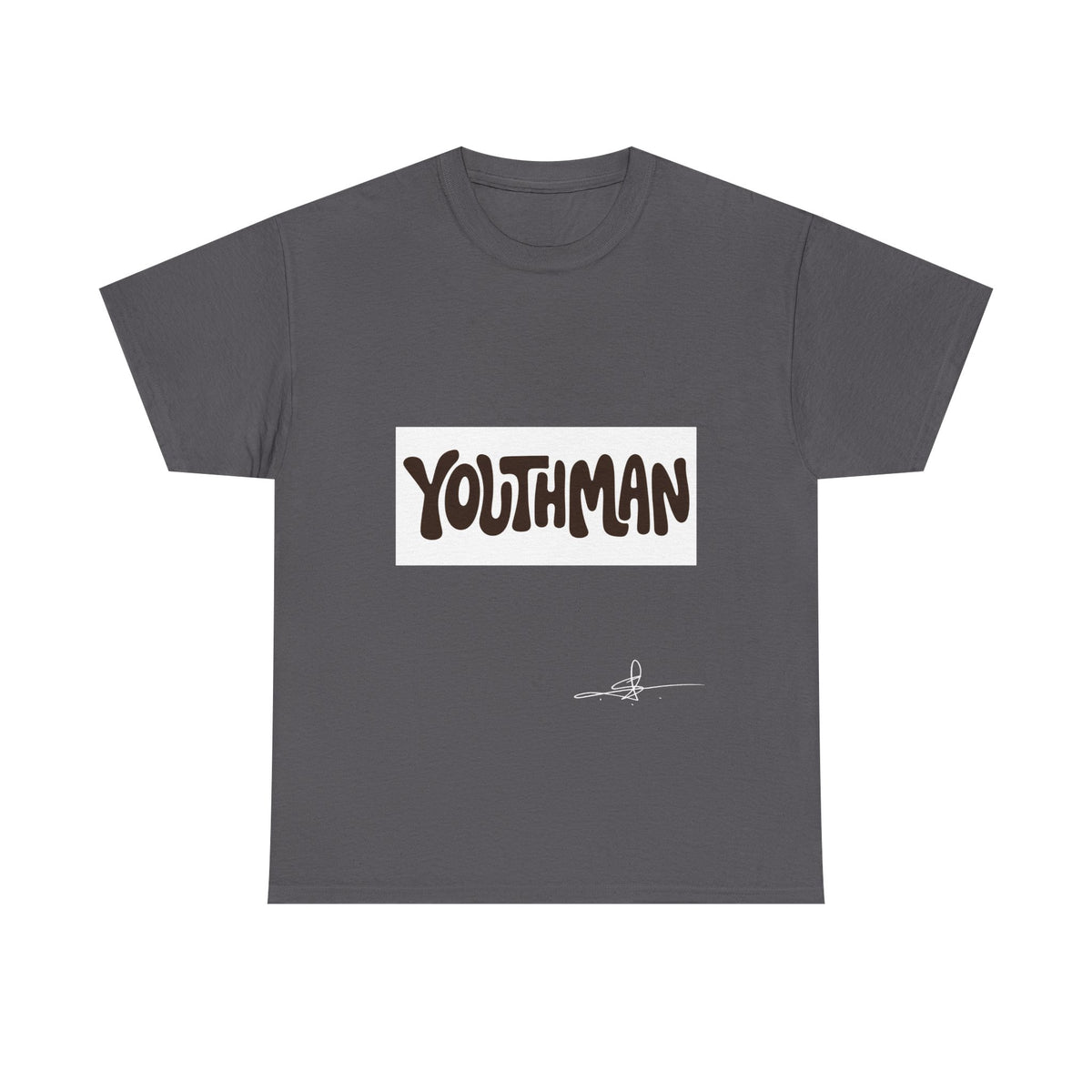 Youthman Tee — Retro Script Graphic T‑Shirt (Front & Back)