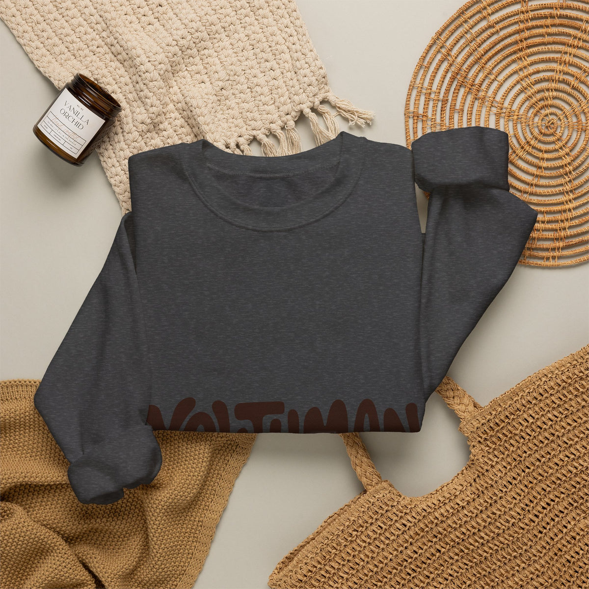 Youthman Crewneck Sweatshirt — Retro Script Graphic Pullover