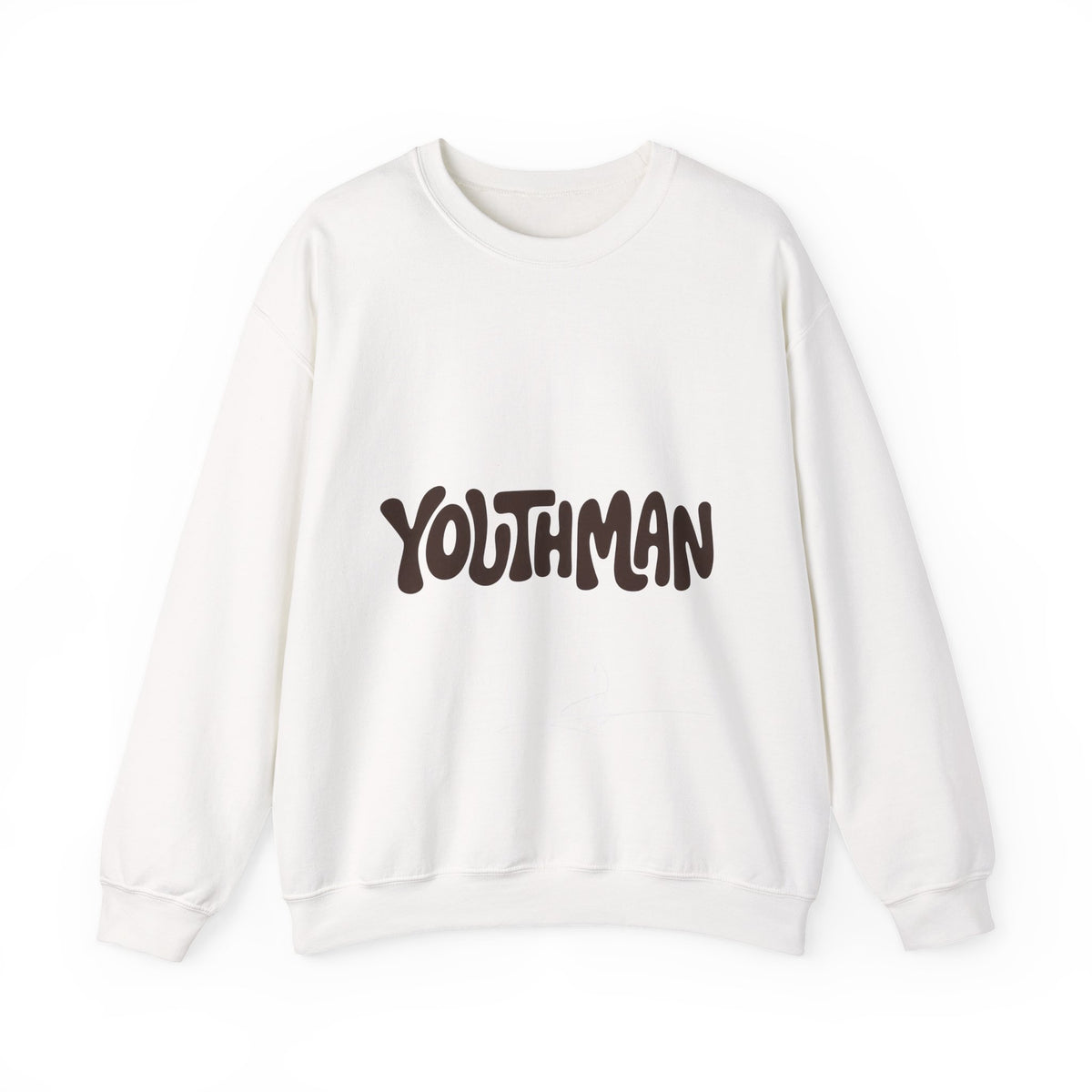 Youthman Crewneck Sweatshirt — Retro Script Graphic Pullover