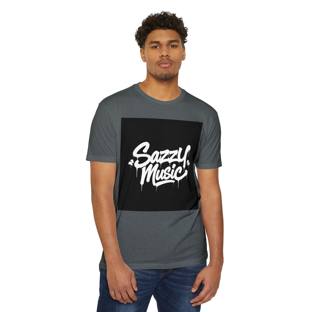Sazzy Music Graphic T-Shirt — Urban Streetwear Tee with Drip Logo