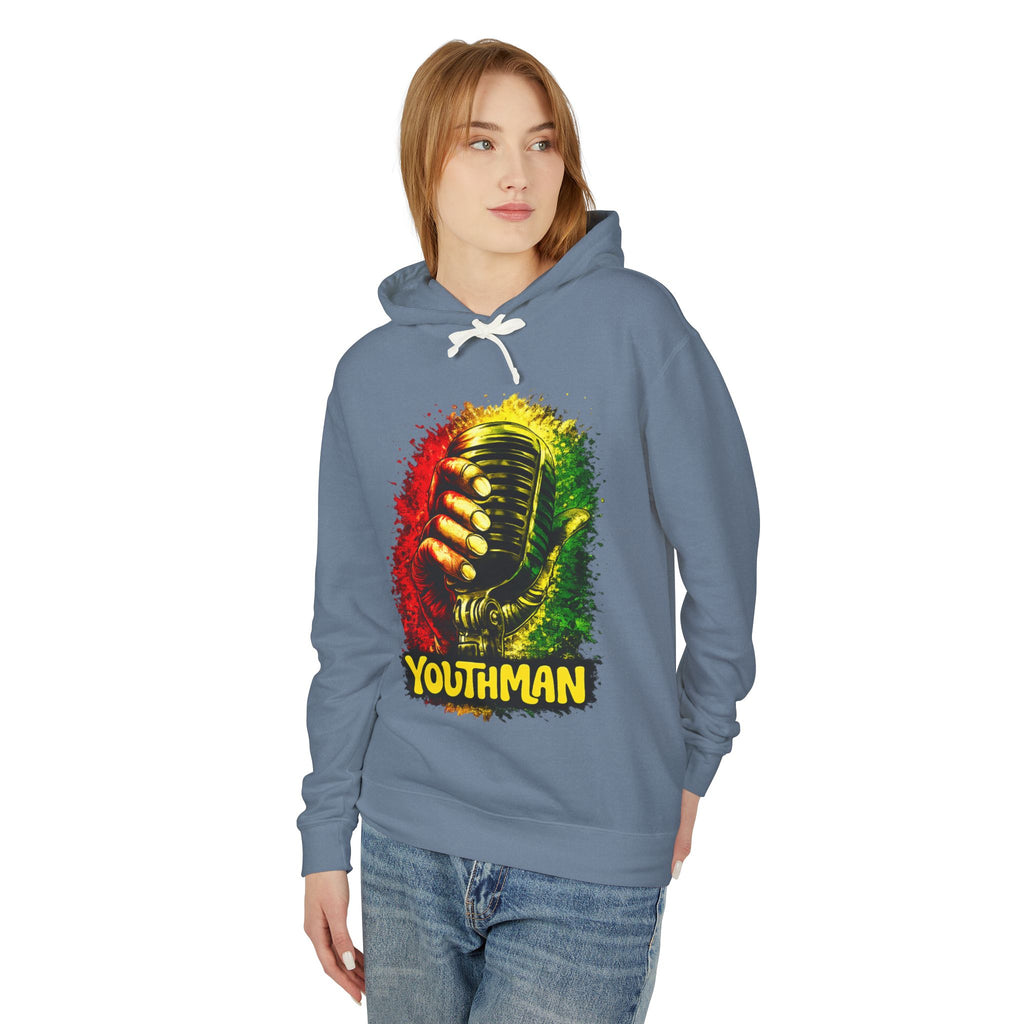 Youthman Microphone Hoodie — Reggae Vintage Mic Graphic Sweatshirt