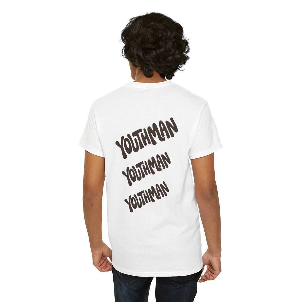 Youthman Tee — Retro Script Graphic T‑Shirt (Front & Back)