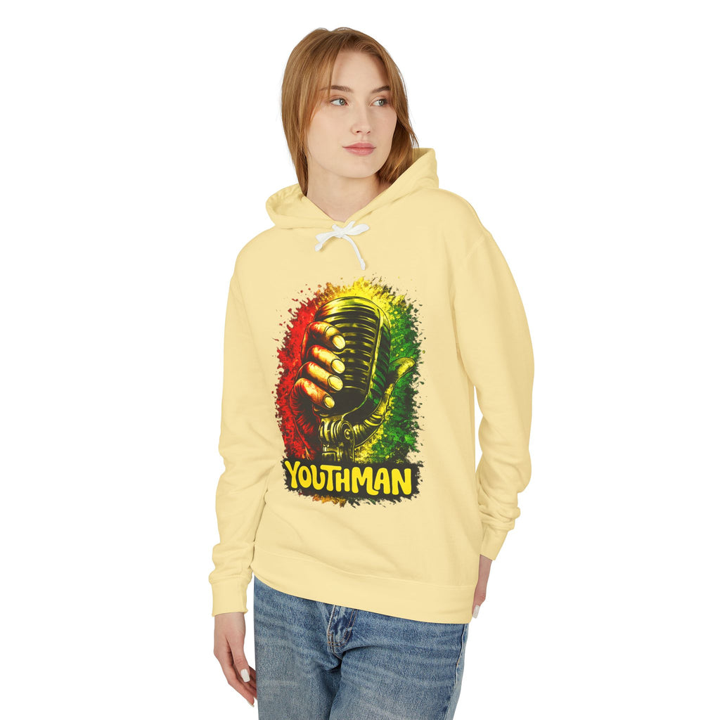 Youthman Microphone Hoodie — Reggae Vintage Mic Graphic Sweatshirt