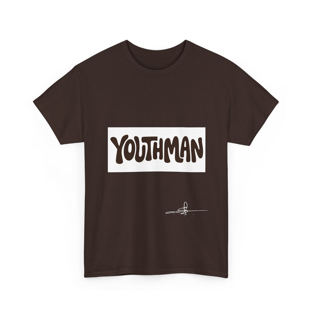 Youthman Tee — Retro Script Graphic T‑Shirt (Front & Back)