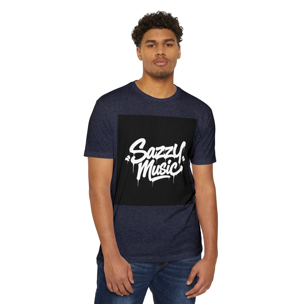 Sazzy Music Graphic T-Shirt — Urban Streetwear Tee with Drip Logo