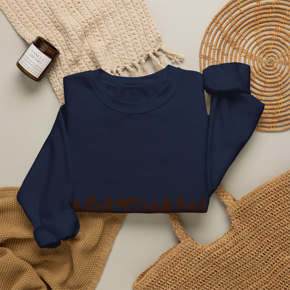 Youthman Crewneck Sweatshirt — Retro Script Graphic Pullover