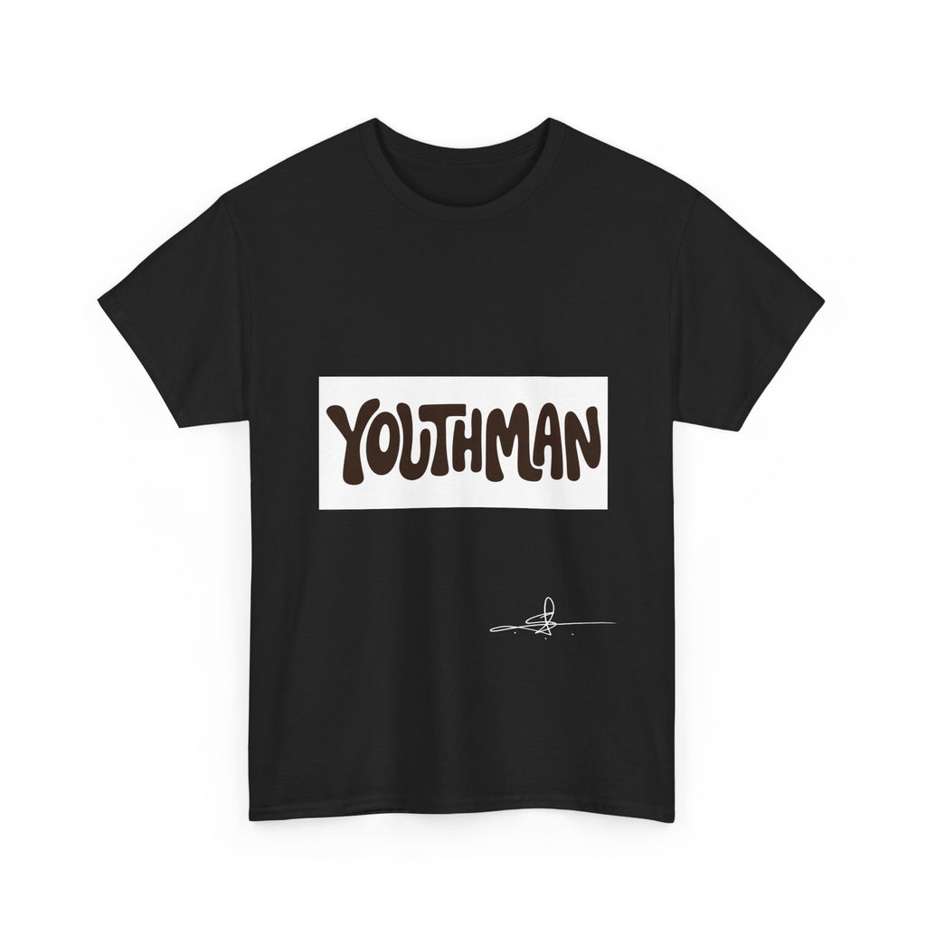 Youthman Tee — Retro Script Graphic T‑Shirt (Front & Back)