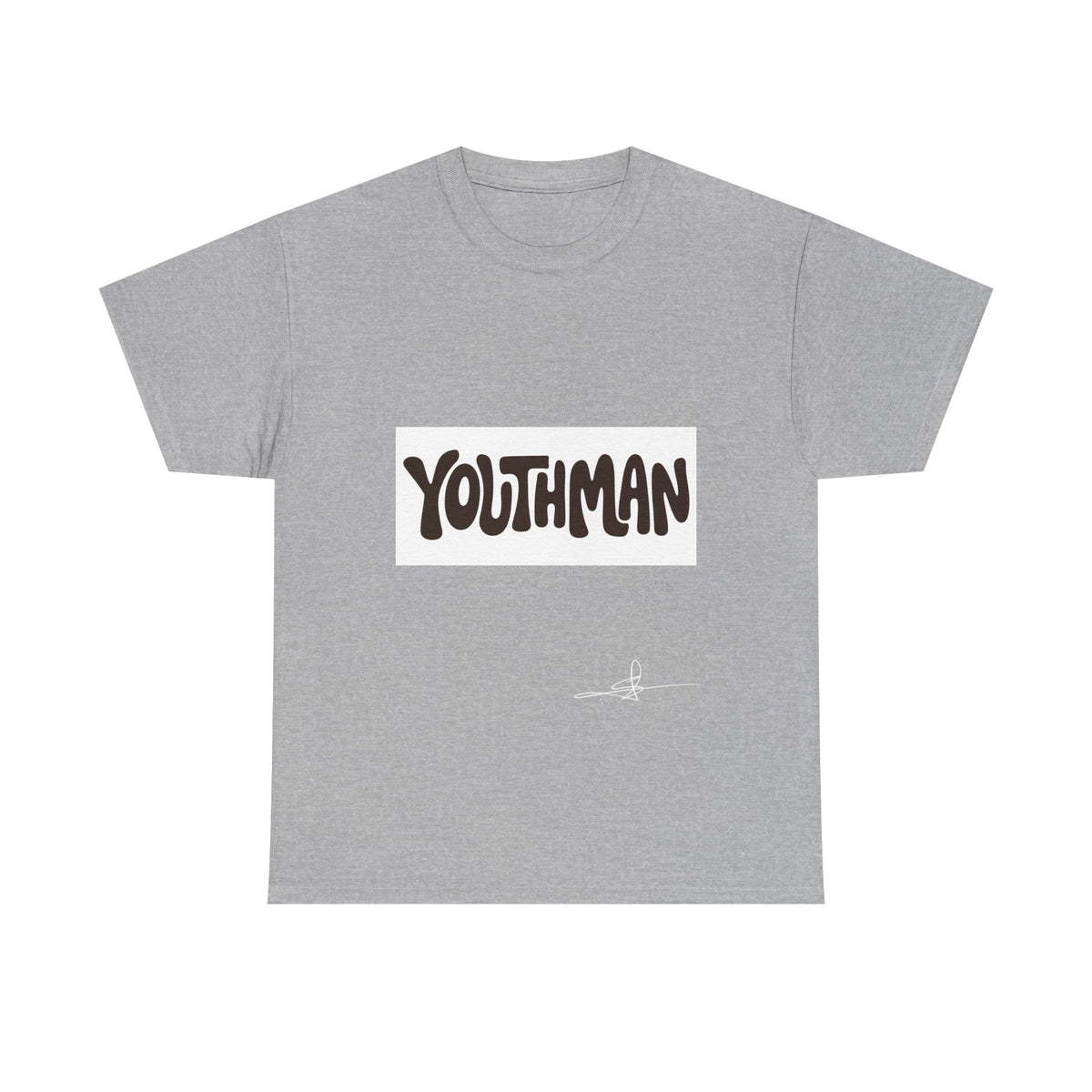 Youthman Tee — Retro Script Graphic T‑Shirt (Front & Back)