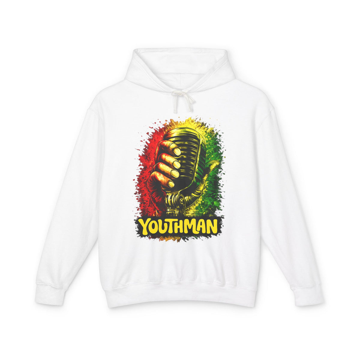 Youthman Microphone Hoodie — Reggae Vintage Mic Graphic Sweatshirt