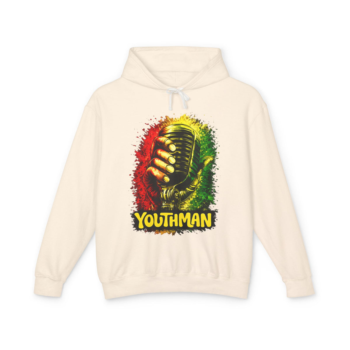 Youthman Microphone Hoodie — Reggae Vintage Mic Graphic Sweatshirt