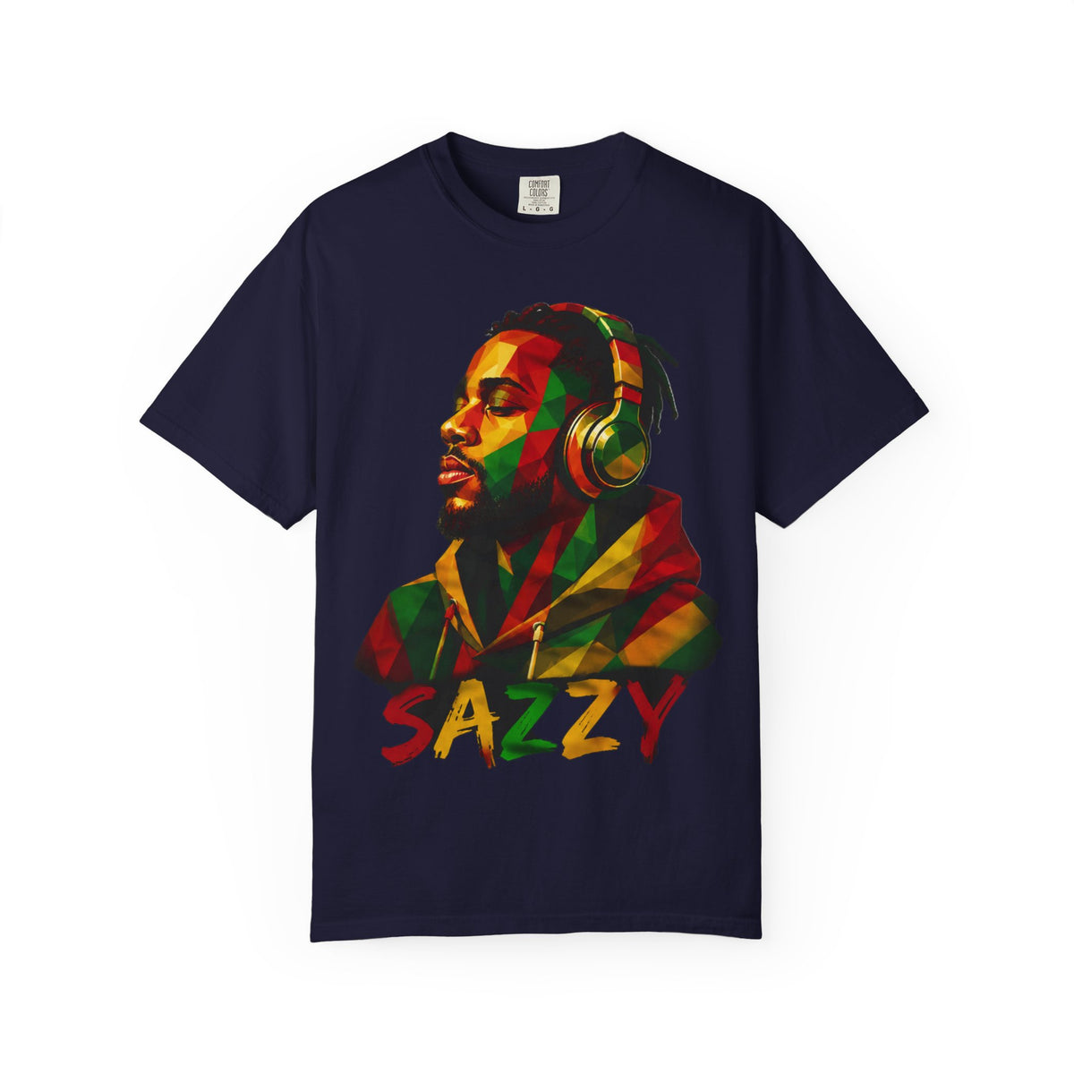 Sazzy Headphones Portrait T-Shirt