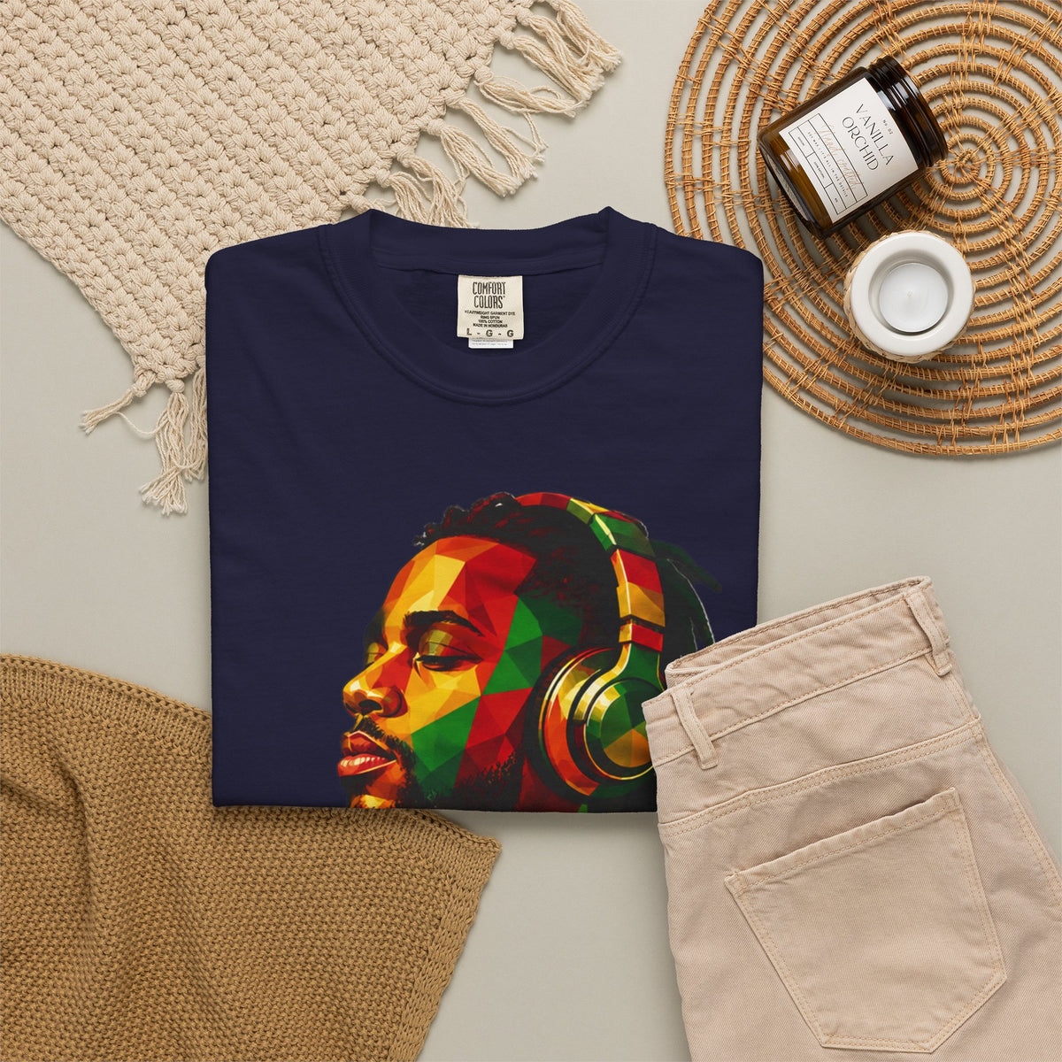 Sazzy Headphones Portrait T-Shirt