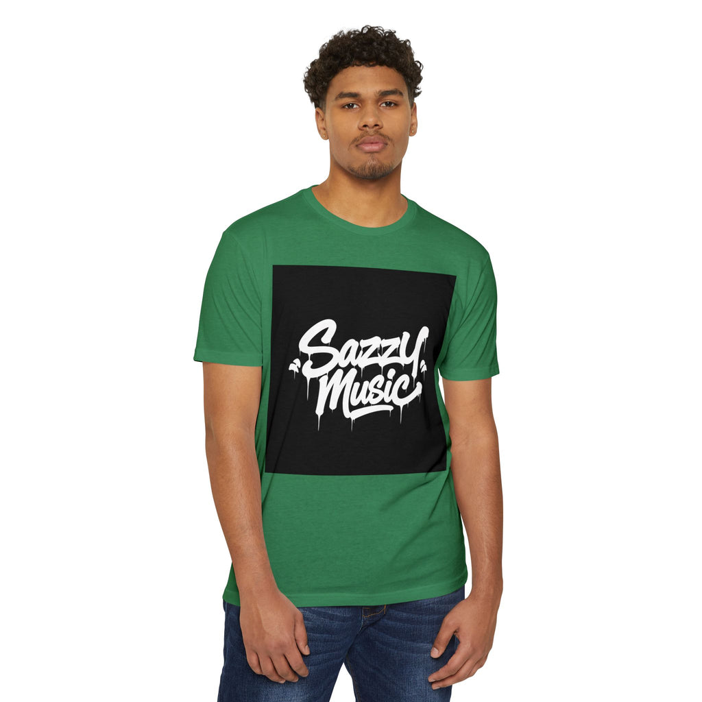 Sazzy Music Graphic T-Shirt — Urban Streetwear Tee with Drip Logo