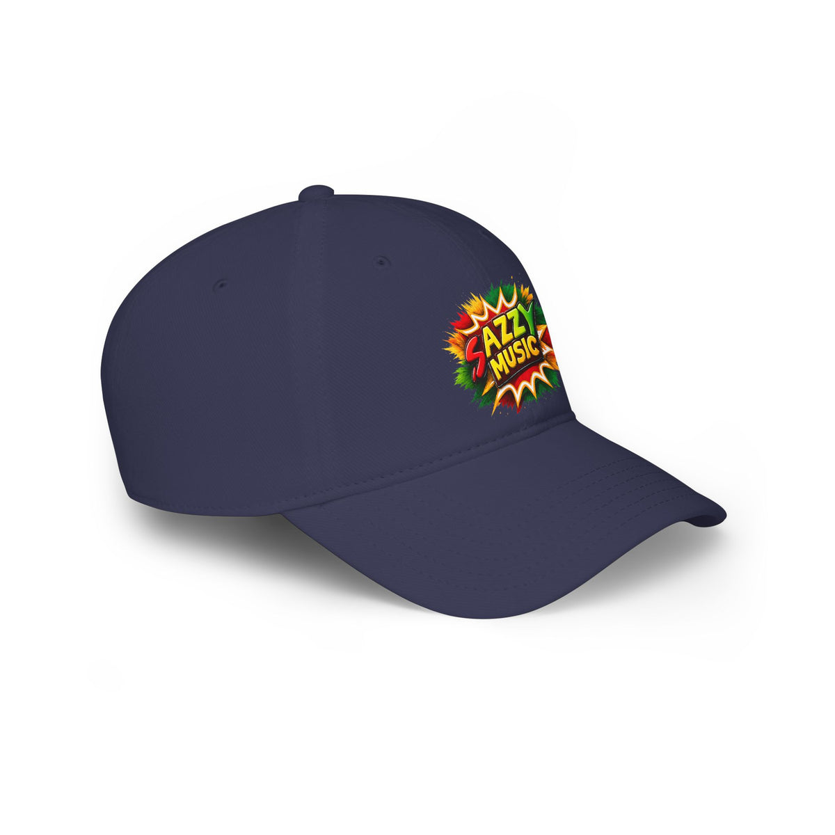 Sazzy Music Reggae Cap — Retro Pop Art Low Profile Baseball Hat