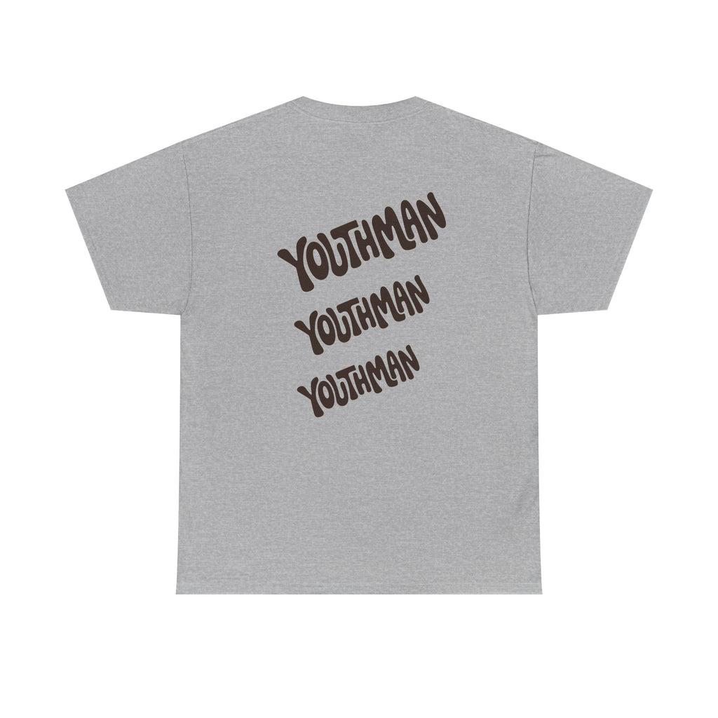Youthman Tee — Retro Script Graphic T‑Shirt (Front & Back)