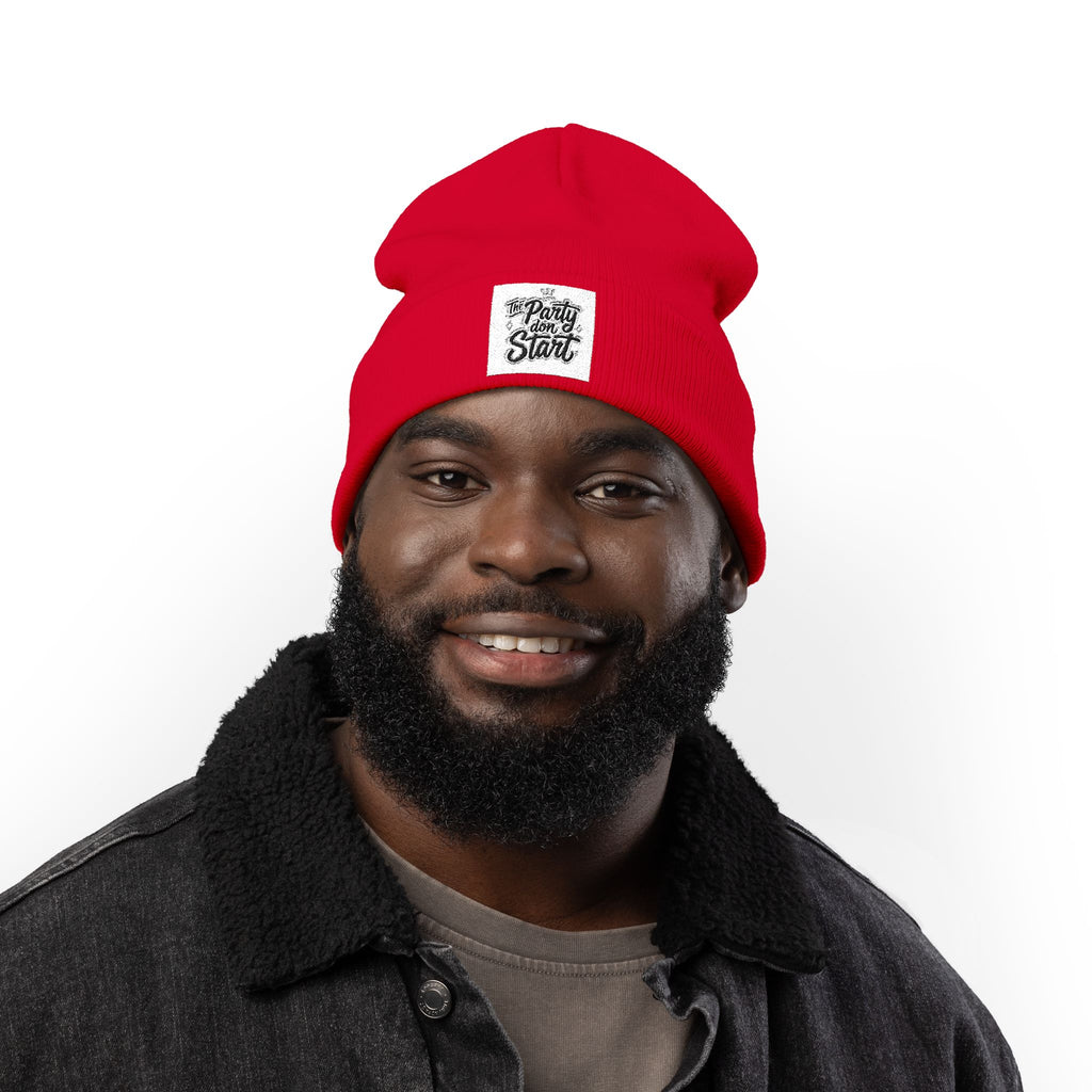 Knit Beanie (Embroidery)