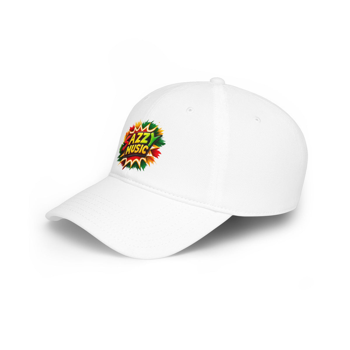 Sazzy Music Reggae Cap — Retro Pop Art Low Profile Baseball Hat