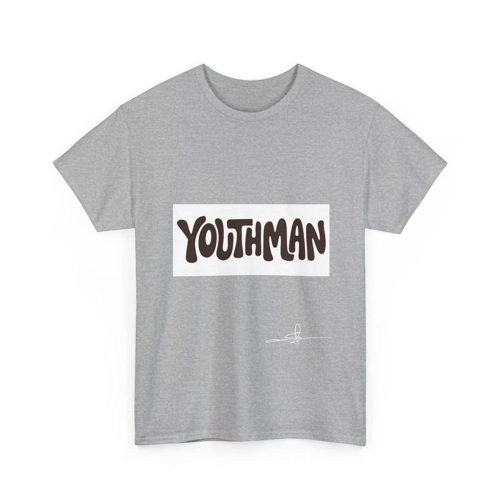 Youthman Tee — Retro Script Graphic T‑Shirt (Front & Back)