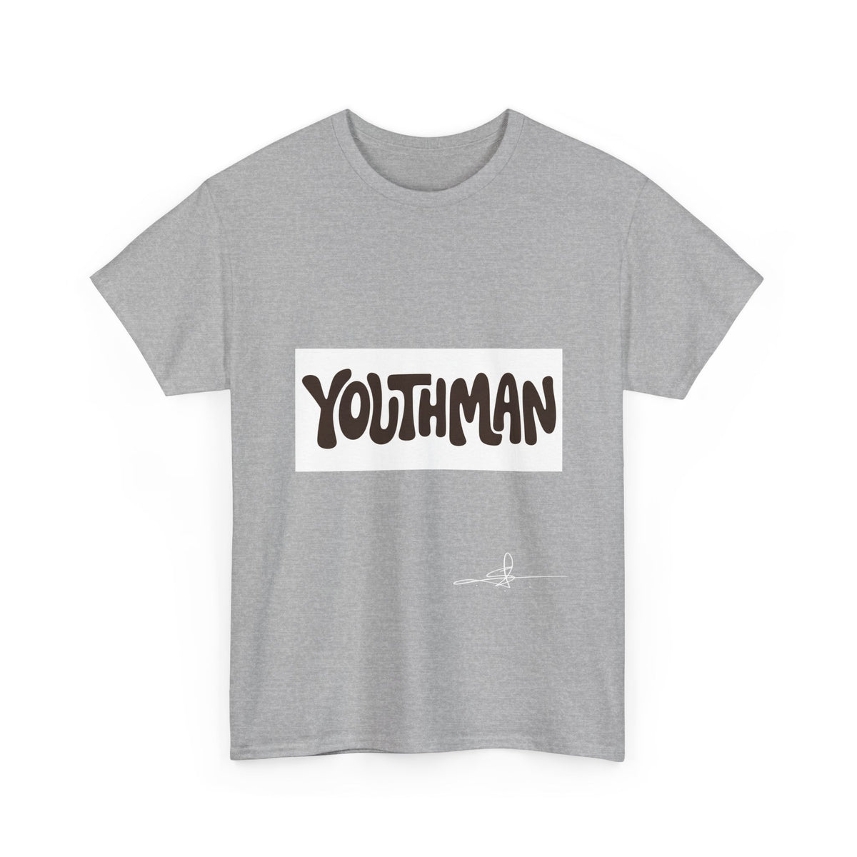 Youthman Tee — Retro Script Graphic T‑Shirt (Front & Back)
