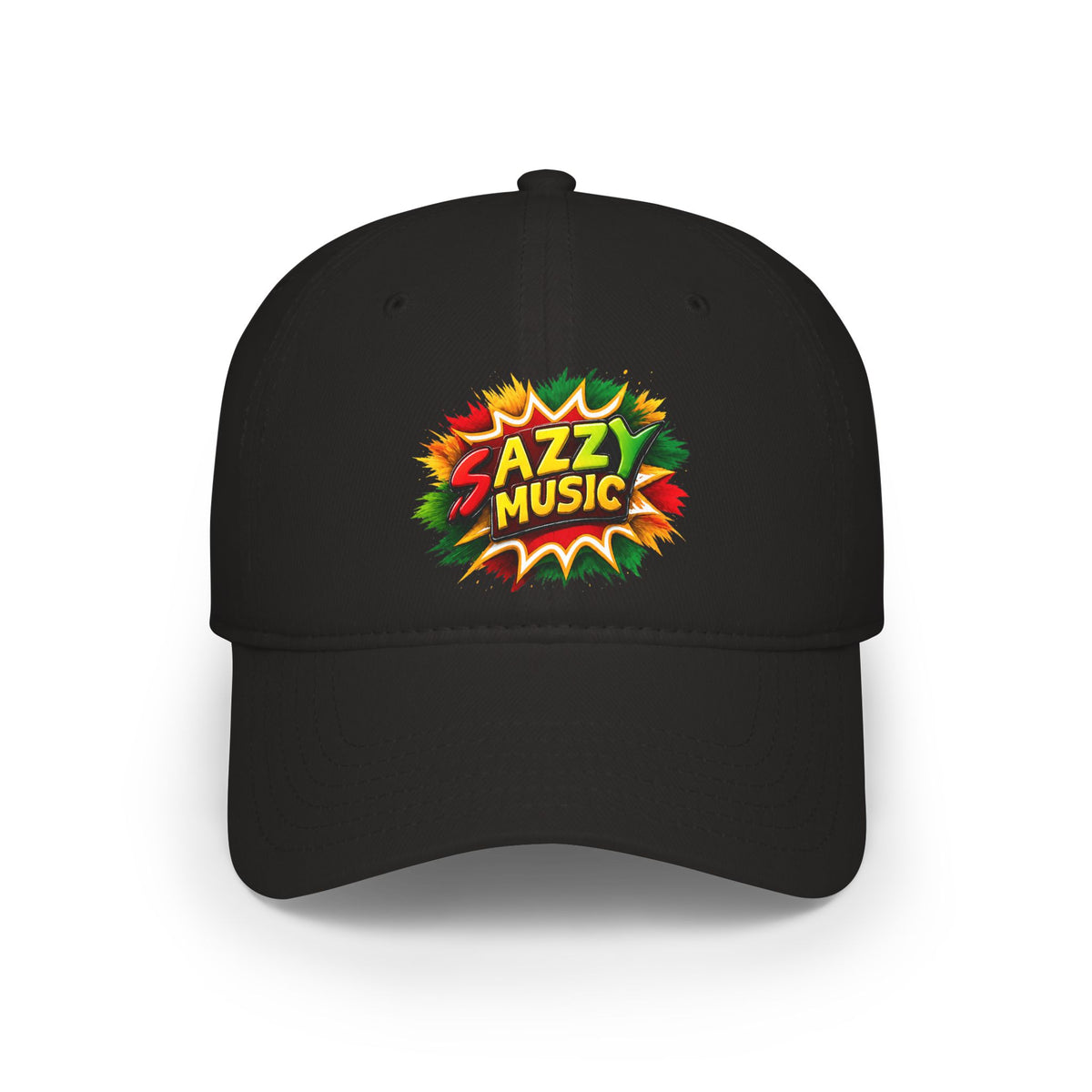Sazzy Music Reggae Cap — Retro Pop Art Low Profile Baseball Hat