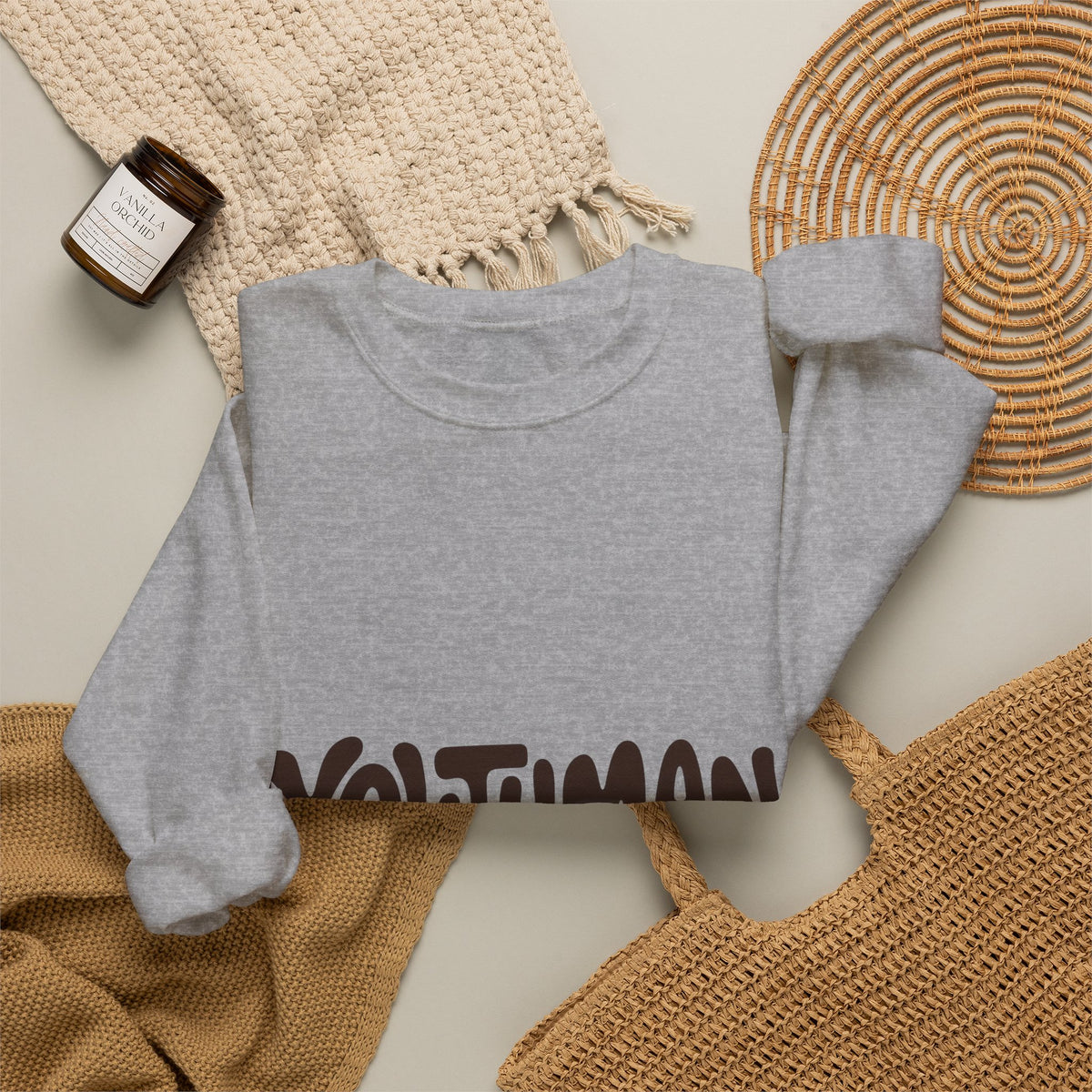 Youthman Crewneck Sweatshirt — Retro Script Graphic Pullover