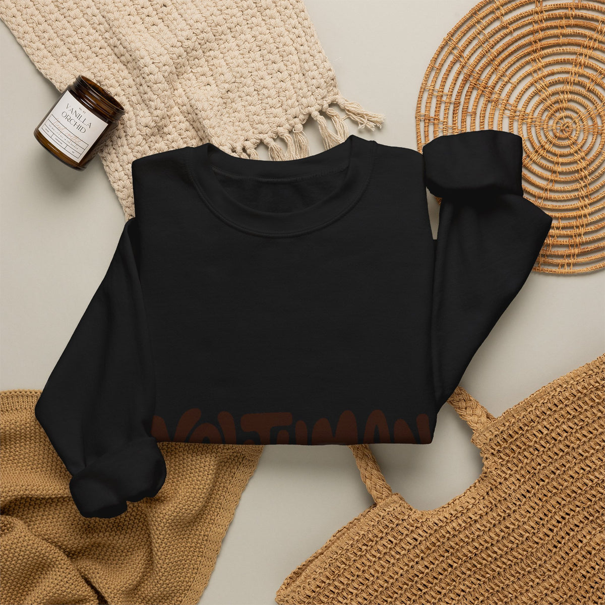 Youthman Crewneck Sweatshirt — Retro Script Graphic Pullover