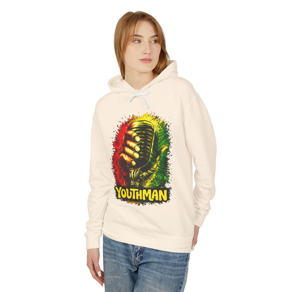Youthman Microphone Hoodie — Reggae Vintage Mic Graphic Sweatshirt