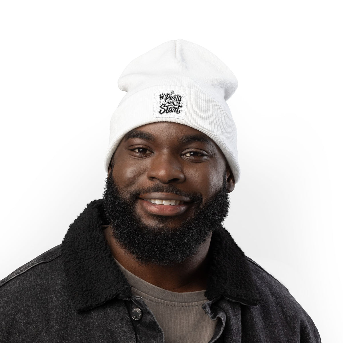 Knit Beanie (Embroidery)