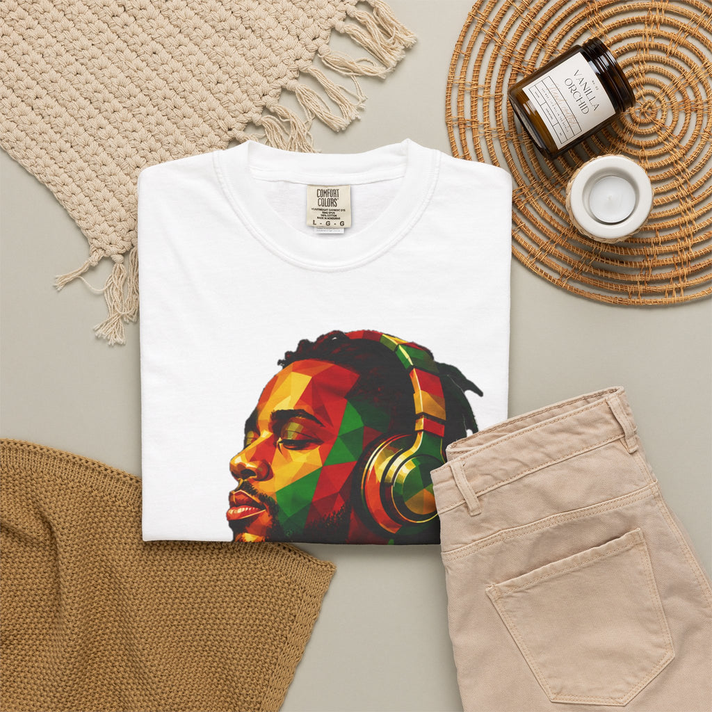 Sazzy Headphones Portrait T-Shirt
