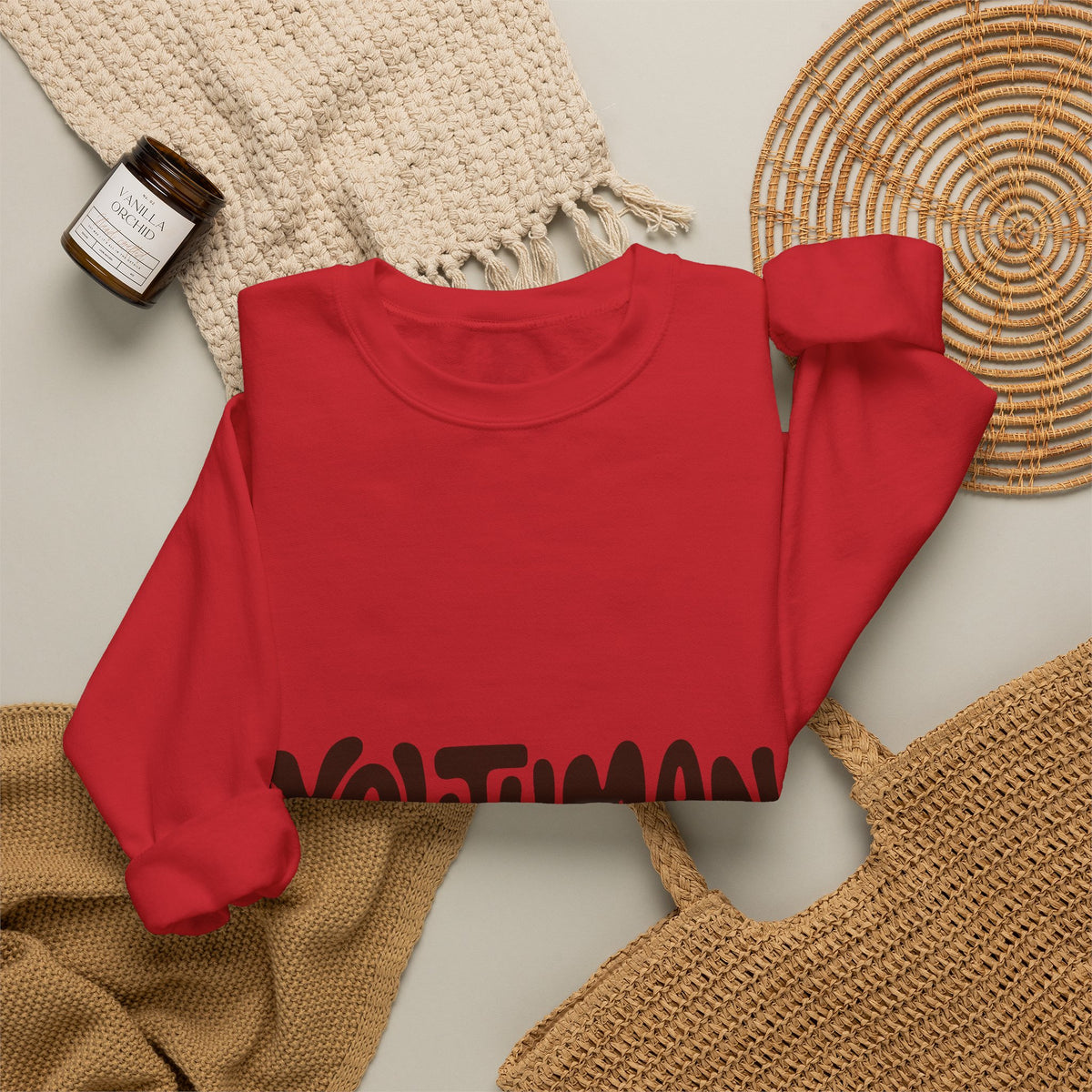 Youthman Crewneck Sweatshirt — Retro Script Graphic Pullover