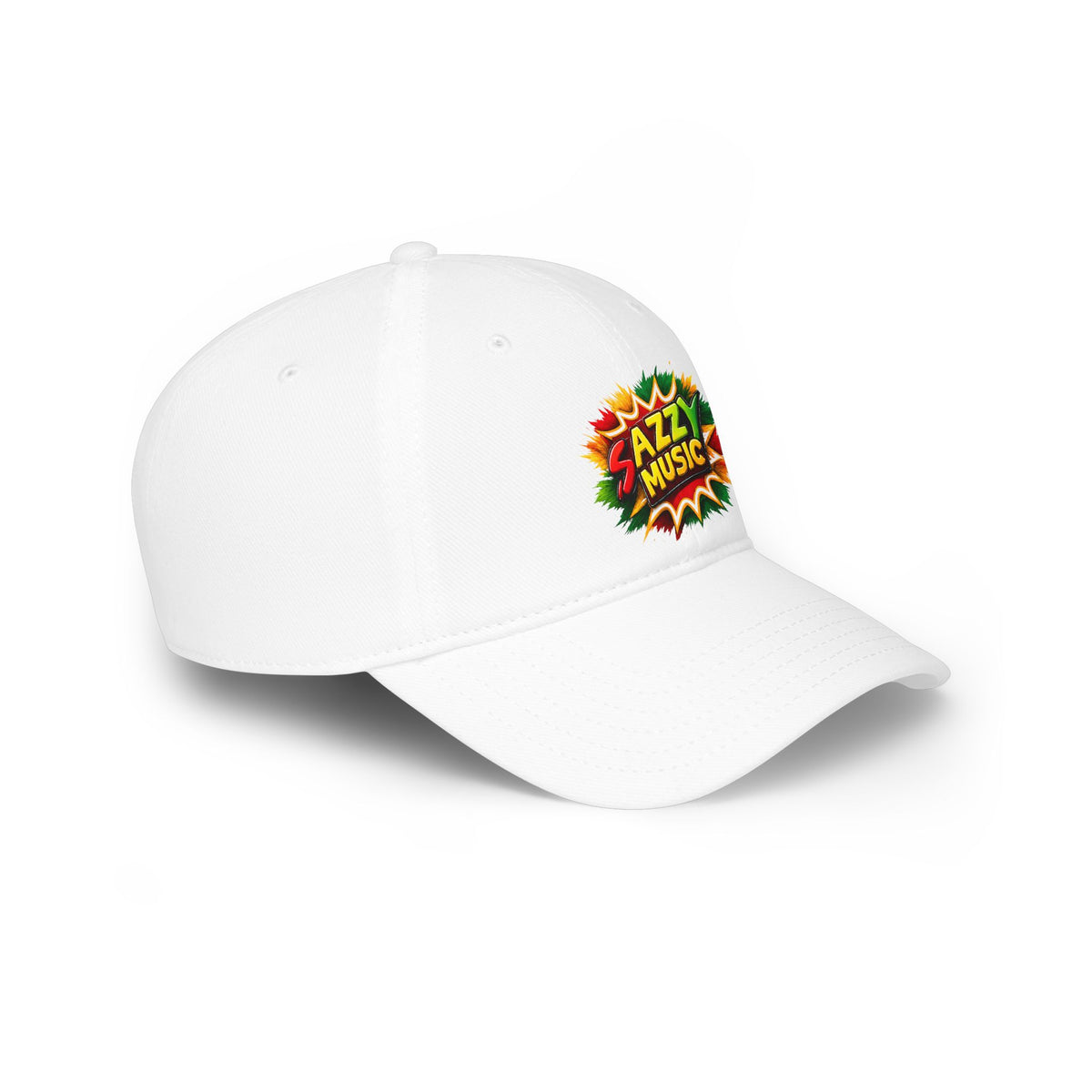 Sazzy Music Reggae Cap — Retro Pop Art Low Profile Baseball Hat